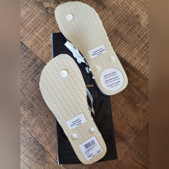 Havaianas x Dolce Gabbana Flip Flops Sz 7/8 - Picture 3 of 9